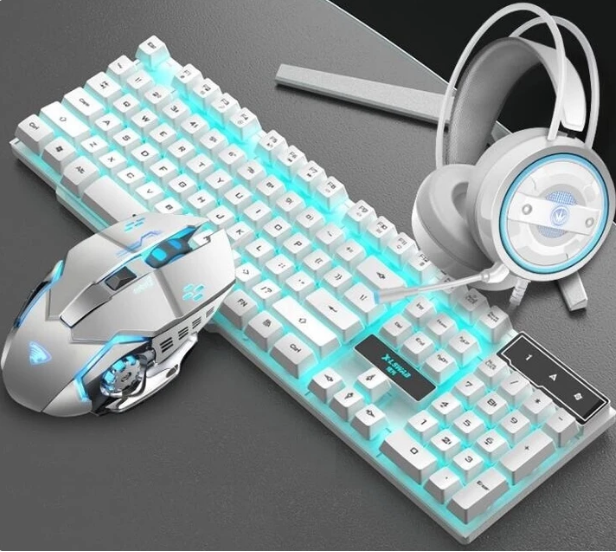 Keyboard Mouse Headset Glare Gaming Set - Iconic